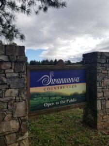 Swannanoa Country Club sign