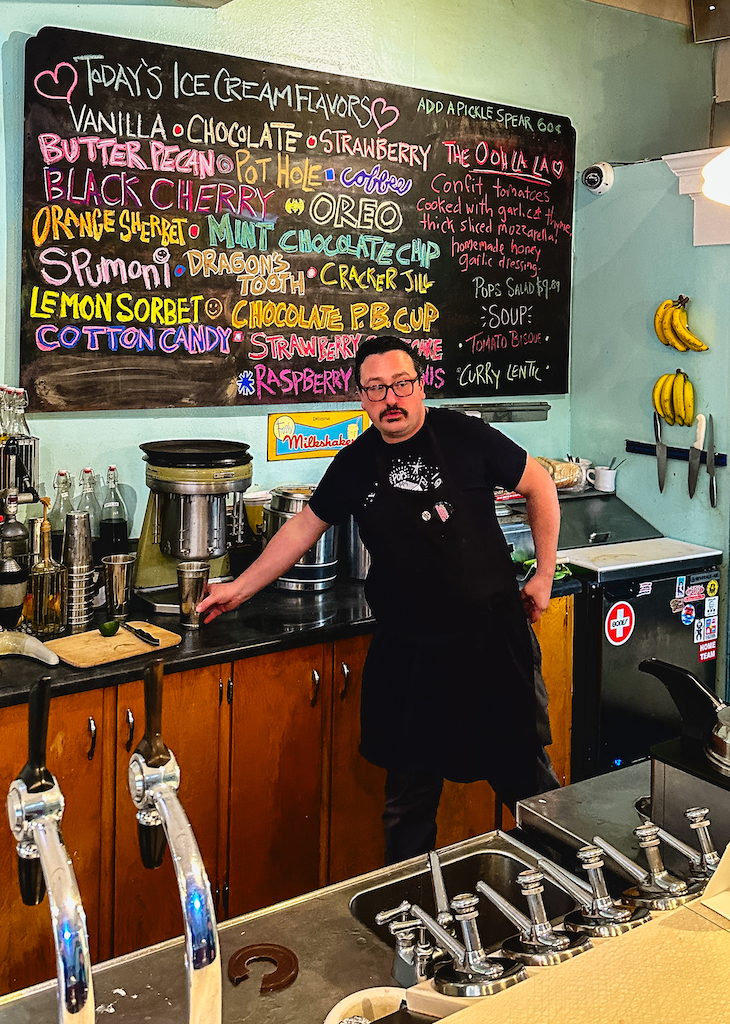 Pops Ice Cream and Soda Bar.